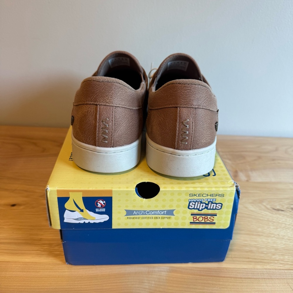 Skechers Slip-ins: BOBS Arch Comfort Sunfest Tan Women’s Size 9 - Picture 3 of 6